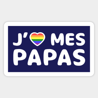 J'aime mes papas Sticker